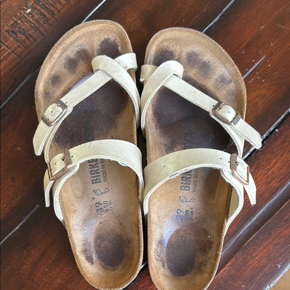 Birkenstock Light Tan Cross-Strap Sandals